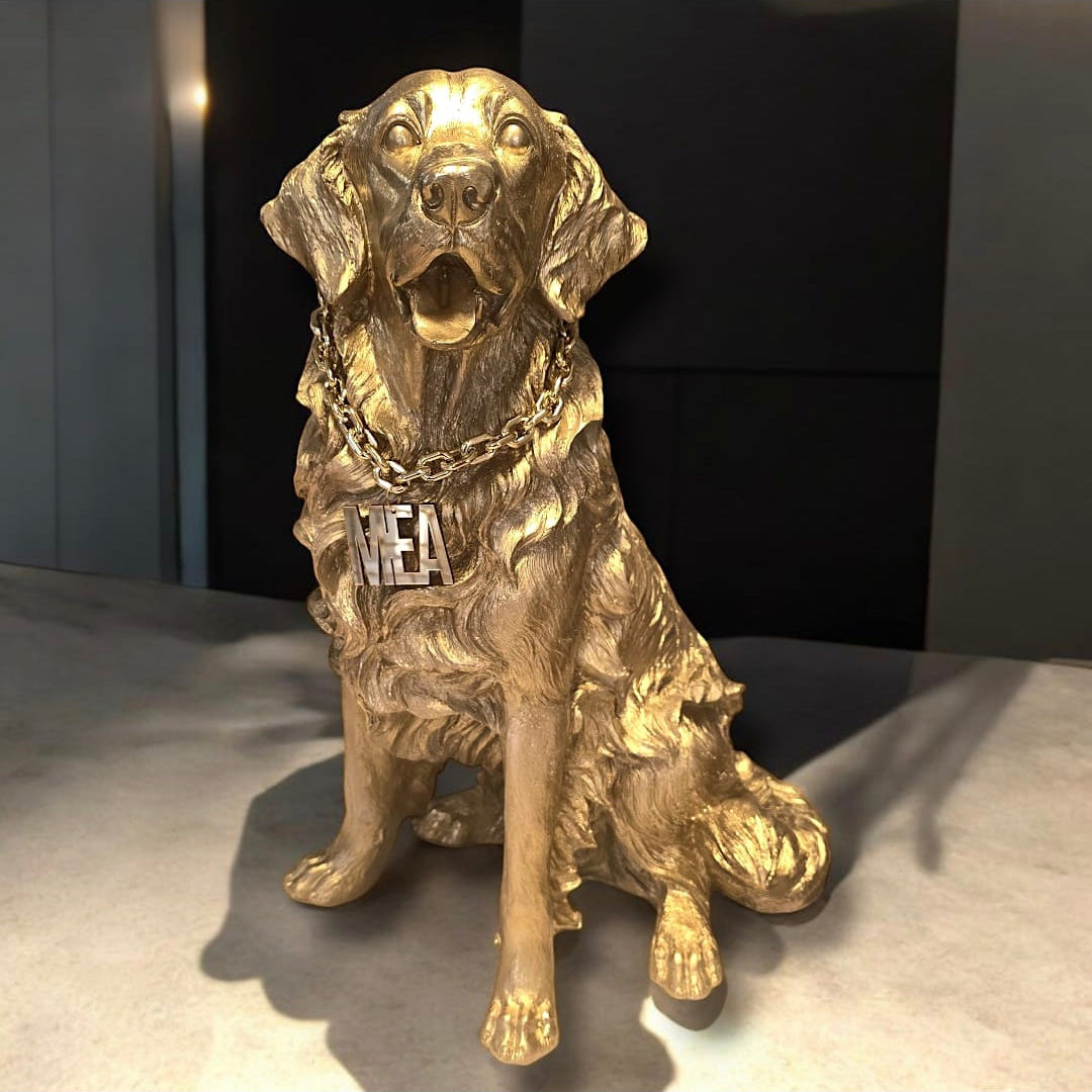 MEA/04-Tasarim Golden Retriver Heykeli